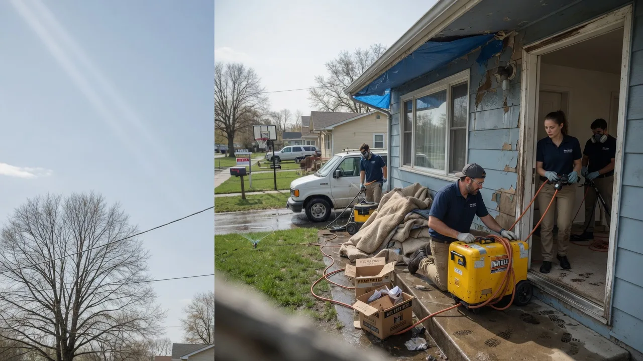 Basement Flood Cleanup in Belleville, IL near me